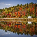 scottish loch and motorhome