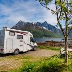 Motorhome by a loch