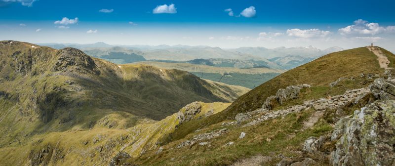 Two munros in one day - a hike from Ben Vorlich to Stùc a' Chroin