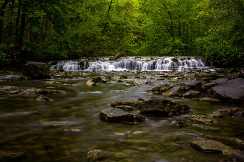 Postcard Falls at Corbetts Glen in Rochester NY